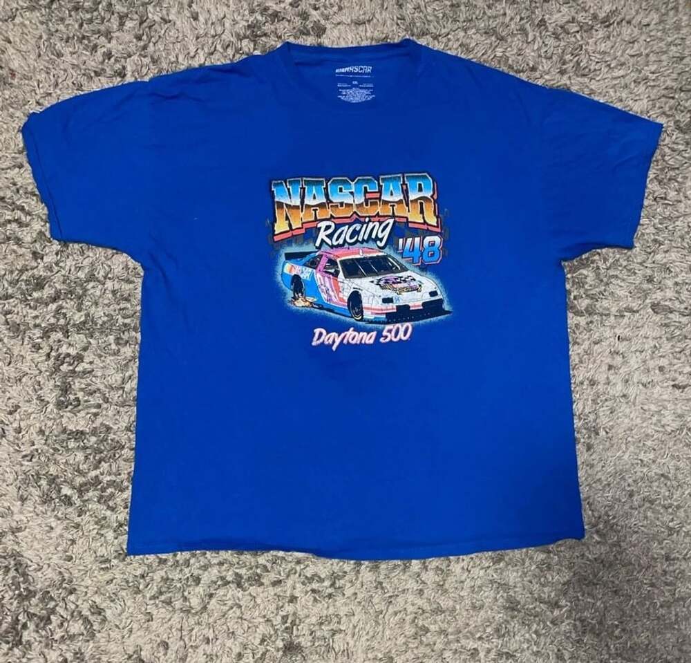 Nascar Racing Daytona 500 #48 Blue T-Shirt Men's Size XXL